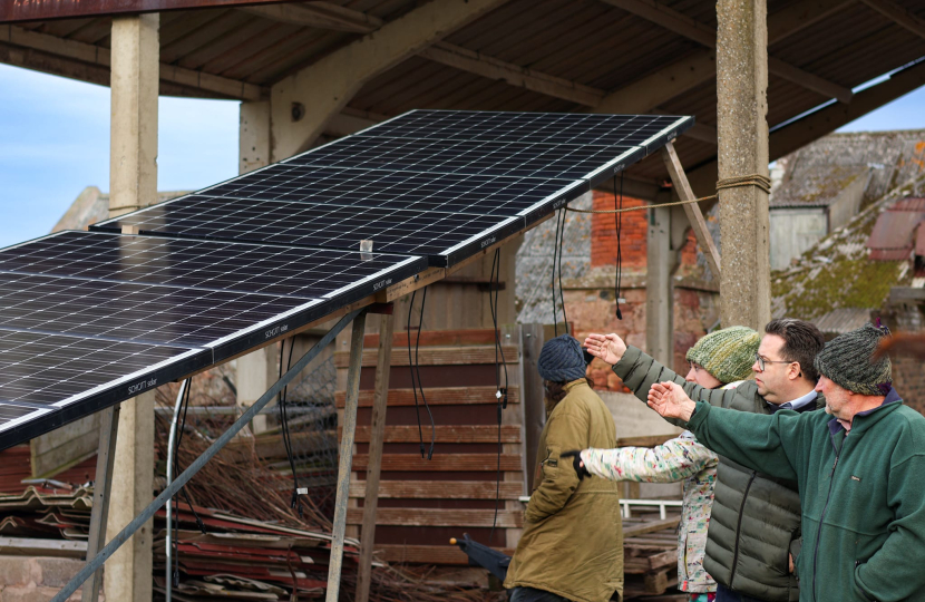 Replica of a single solar panel to scale