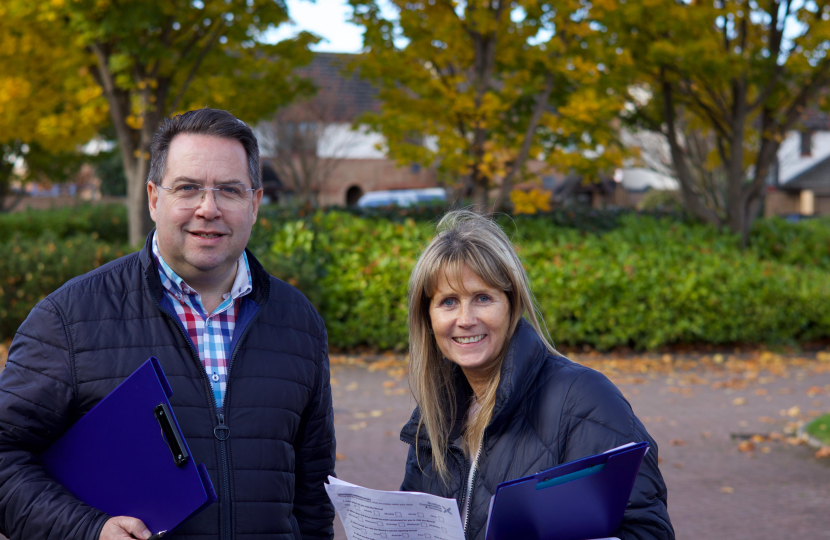 Canvassing residents in Port Seton