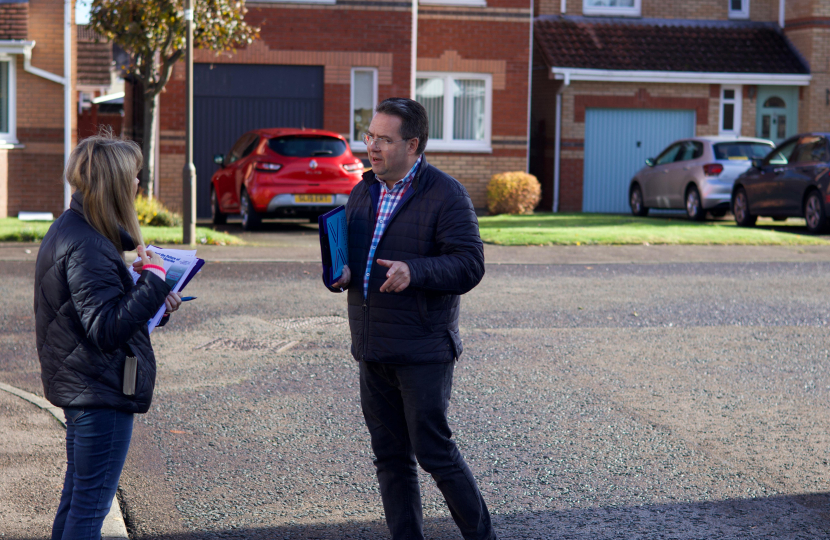 On the doorsteps in Port Seton listening to residents views on public service cuts