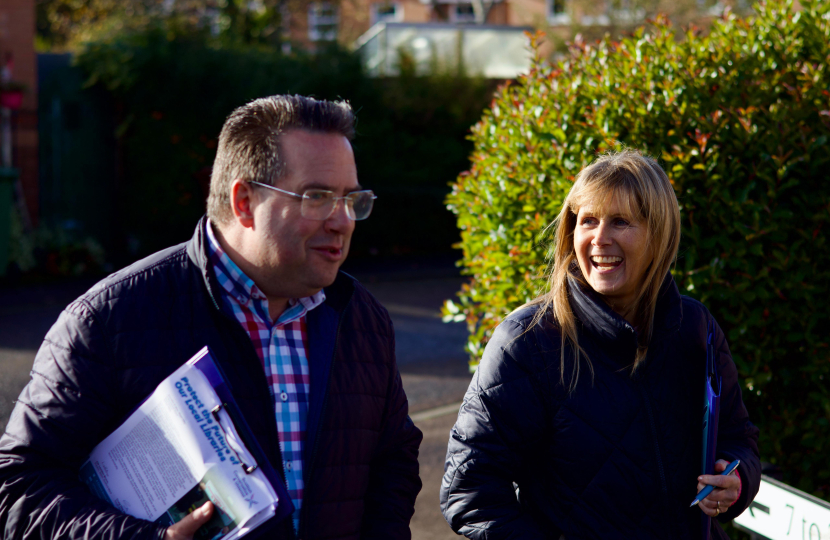 Craig Hoy and team on the doorsteps