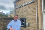 Craig Hoy outside North Berwick's last Bank